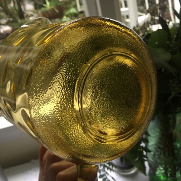 Vintage MCM amber glass pitcher - Picture 5 of 5